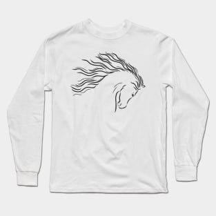 beautiful horse head Long Sleeve T-Shirt